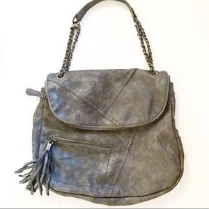 Gray bag purse